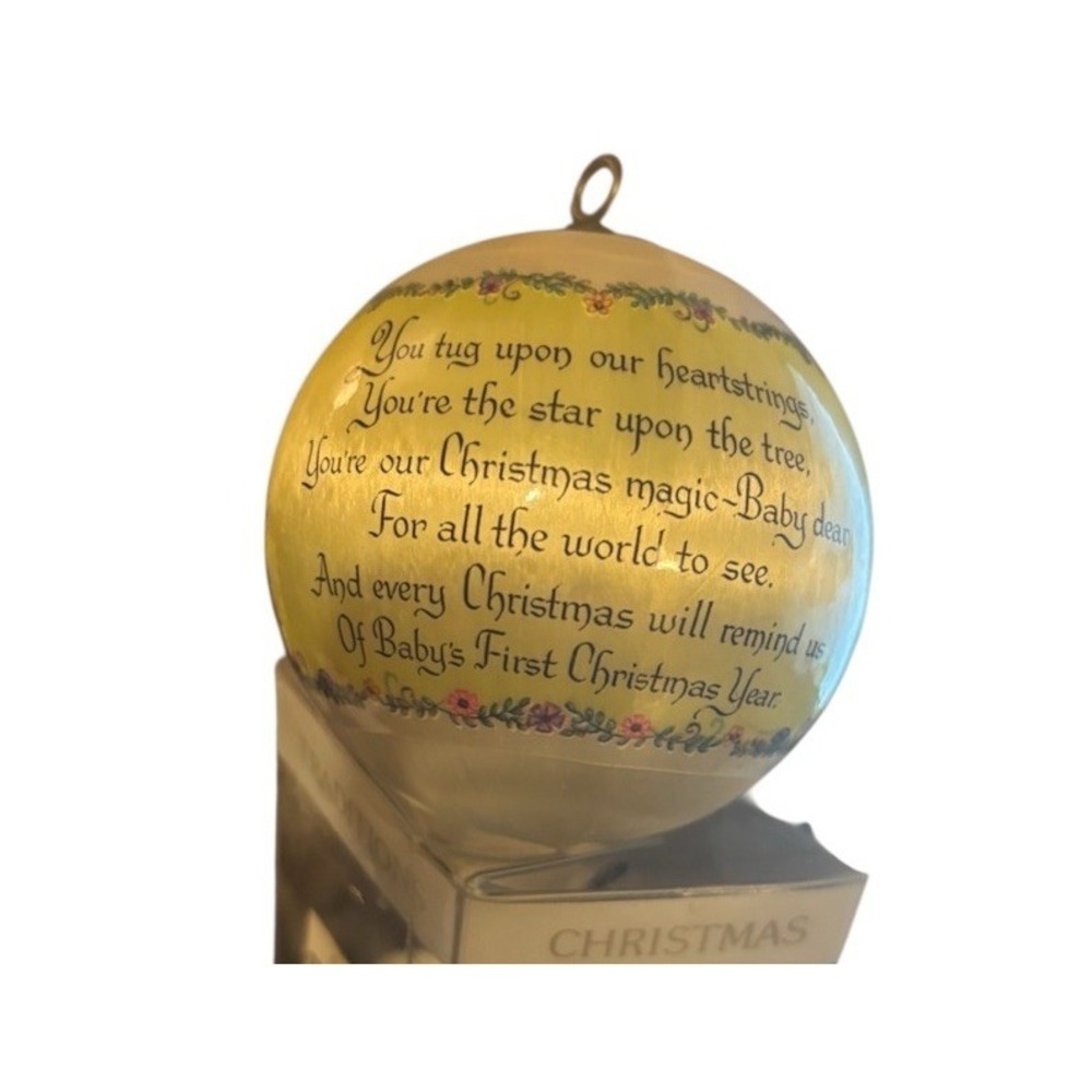 Vintage 1979 Baby First Christmas‎ Christmas traditions collectible ornament